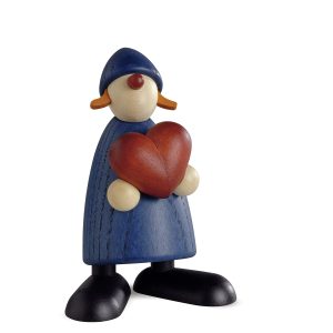 Gratulantin Thea mit Herz blau