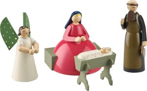 Krippenszene, klein, 4 Figuren - 5250/Set1
