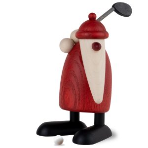 Weihnachtsmann mit Golfschläger, oben