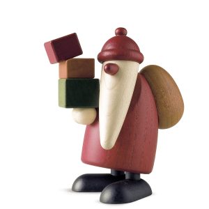 Weihnachtsmann Geschenke tragend