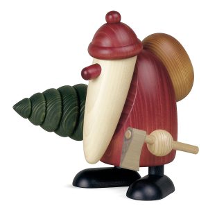 Weihnachtsmann mit Axt und Tanne  groß