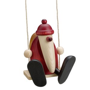 Weihnachtsmann auf Schaukel  groß