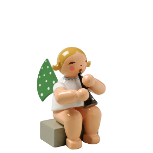 Engel mit Klarinette, sitzend - 650/41a