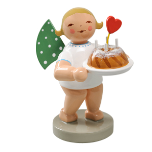 Engel mit Kuchen und Herz - 650/154