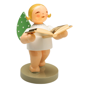 Goldedition No 10 Vorleser, Engel mit Buch, vergoldet - 650/123