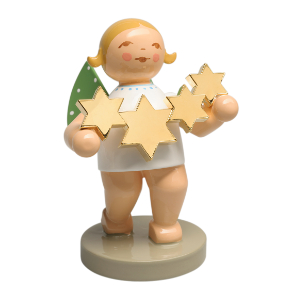 Goldedition No 5 Sternenfänger, Engel mit Sternen, vergoldet - 650/118
