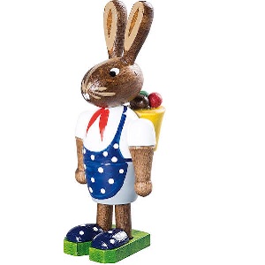Osterhase mit Rückenkorb