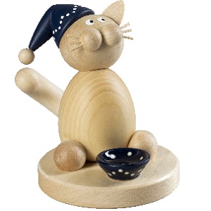 Katze mit Bürgel Keramiknapf