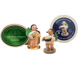 Engel Wendt & Kühn mit Bürgeler Kloßschüssel und Goldedition Entdecker mit Muschel