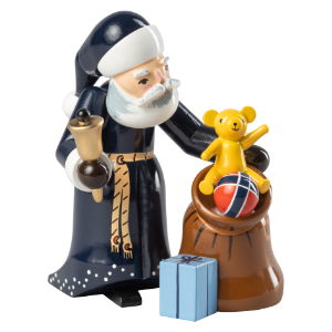 Weihnachtsmann mit Sack und Glocke