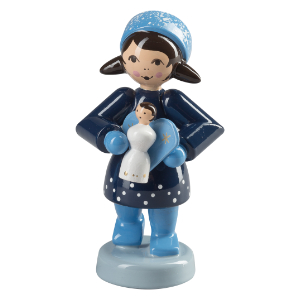 Wintermädchen mit Engel